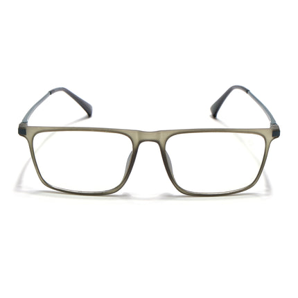 Eyejack Domino Olive Rectangle Eyeglasses for Men & Women (TR1001FCL1622-C7)