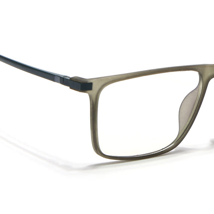 Eyejack Domino Olive Rectangle Eyeglasses for Men & Women (TR1001FCL1622-C7)