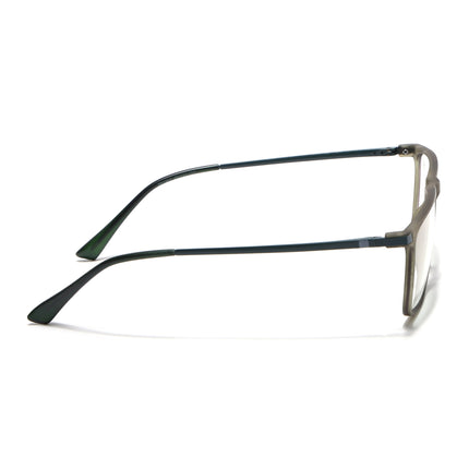 Eyejack Domino Olive Rectangle Eyeglasses for Men & Women (TR1001FCL1622-C7)