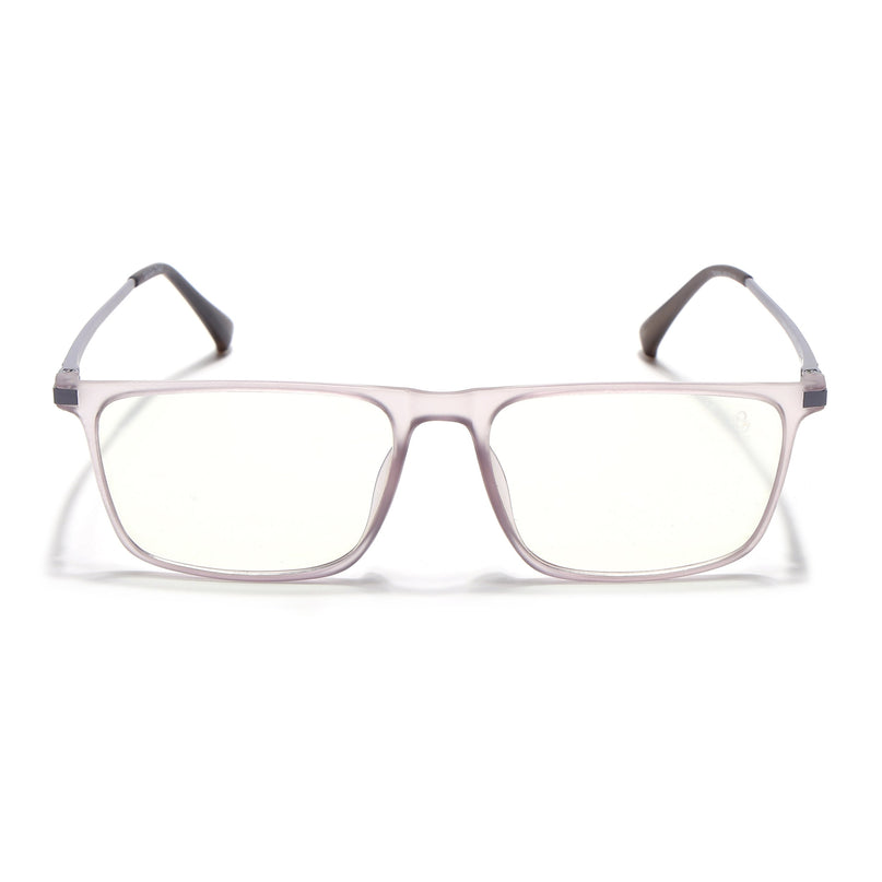 Eyejack Domino Purple Rectangle Eyeglasses for Men & Women (TR1001FCL1623-C8)