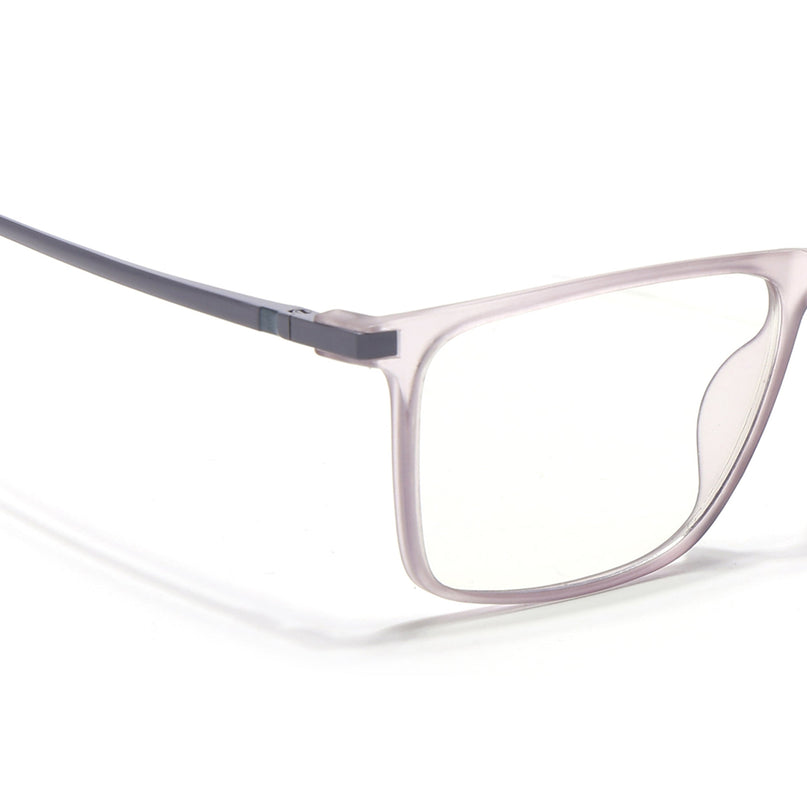Eyejack Domino Purple Rectangle Eyeglasses for Men & Women (TR1001FCL1623-C8)