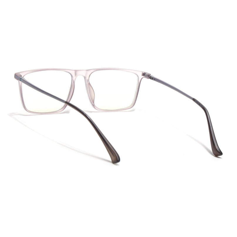Eyejack Domino Purple Rectangle Eyeglasses for Men & Women (TR1001FCL1623-C8)