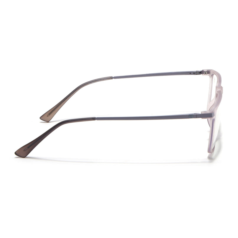 Eyejack Domino Purple Rectangle Eyeglasses for Men & Women (TR1001FCL1623-C8)