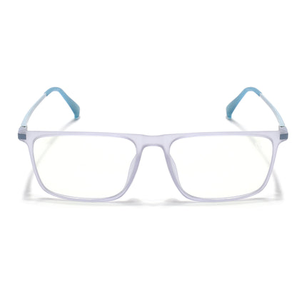 Eyejack Domino Light Purple Rectangle Eyeglasses for Men & Women (TR1001FCL1624-C9)