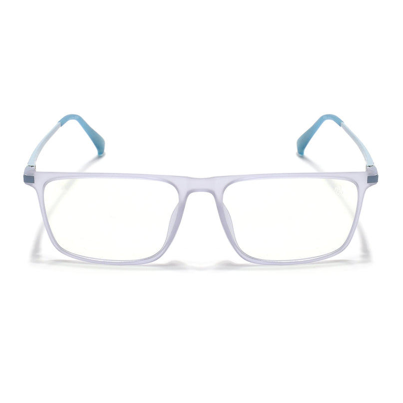 Eyejack Domino Light Purple Rectangle Eyeglasses for Men & Women (TR1001FCL1624-C9)