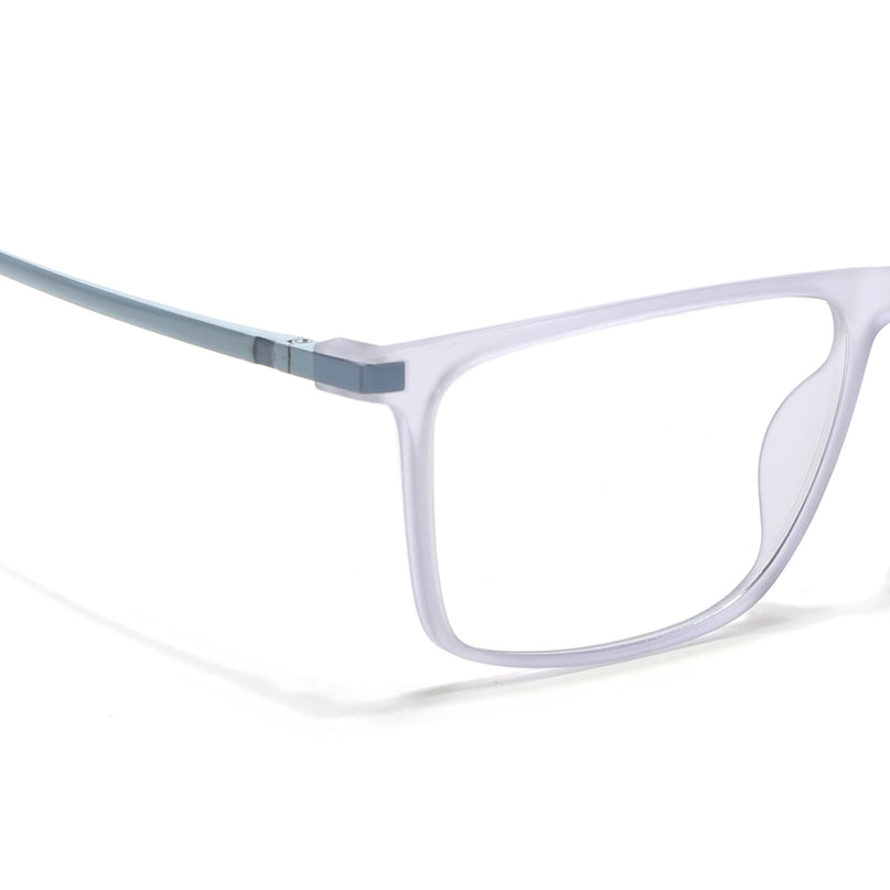 Eyejack Domino Light Purple Rectangle Eyeglasses for Men & Women (TR1001FCL1624-C9)