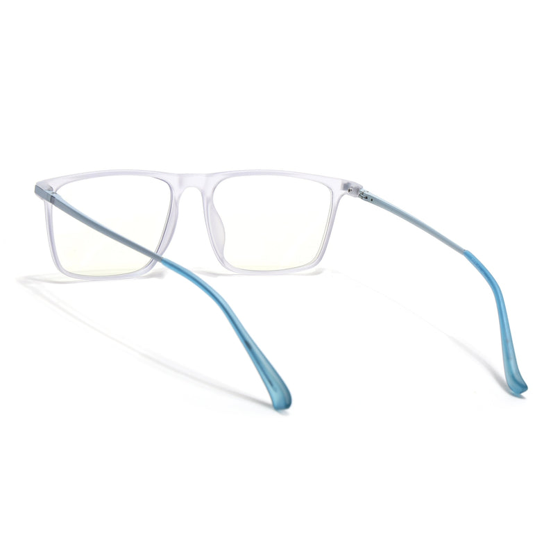 Eyejack Domino Light Purple Rectangle Eyeglasses for Men & Women (TR1001FCL1624-C9)