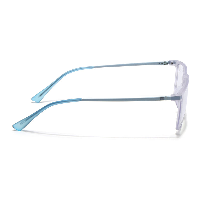 Eyejack Domino Light Purple Rectangle Eyeglasses for Men & Women (TR1001FCL1624-C9)
