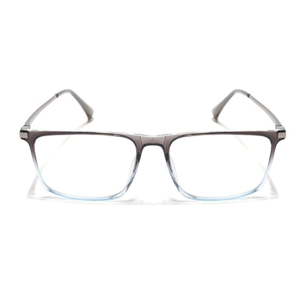Eyejack Domino Black & Clear Rectangle Eyeglasses for Men & Women (TR1001FCL1628-C13)