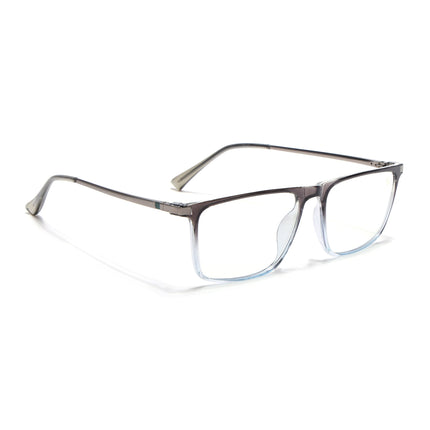 Eyejack Domino Black & Clear Rectangle Eyeglasses for Men & Women (TR1001FCL1628-C13)