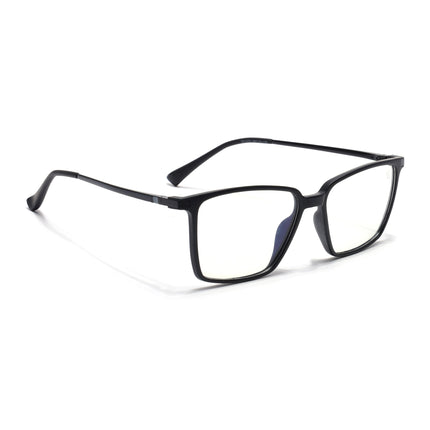 Eyejack Domino Matt Black Square Eyeglasses for Men & Women (TR1002FCL1631-C2)
