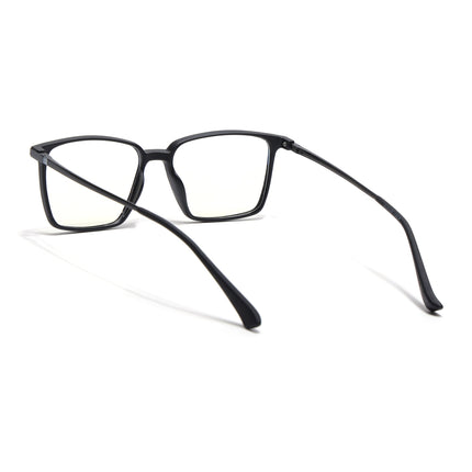 Eyejack Domino Matt Black Square Eyeglasses for Men & Women (TR1002FCL1631-C2)
