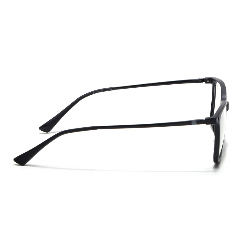 Eyejack Domino Matt Black Square Eyeglasses for Men & Women (TR1002FCL1631-C2)