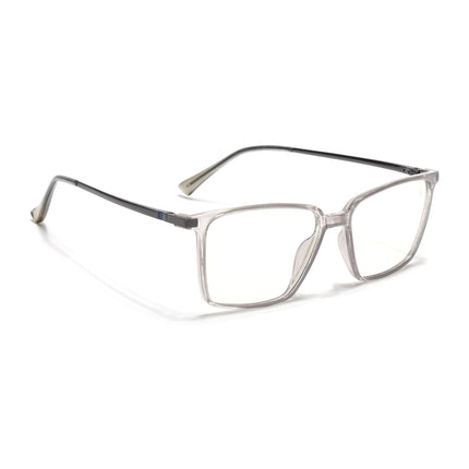 Eyejack Domino Transparent Square Eyeglasses for Men & Women (TR1002FCL1632-C3)