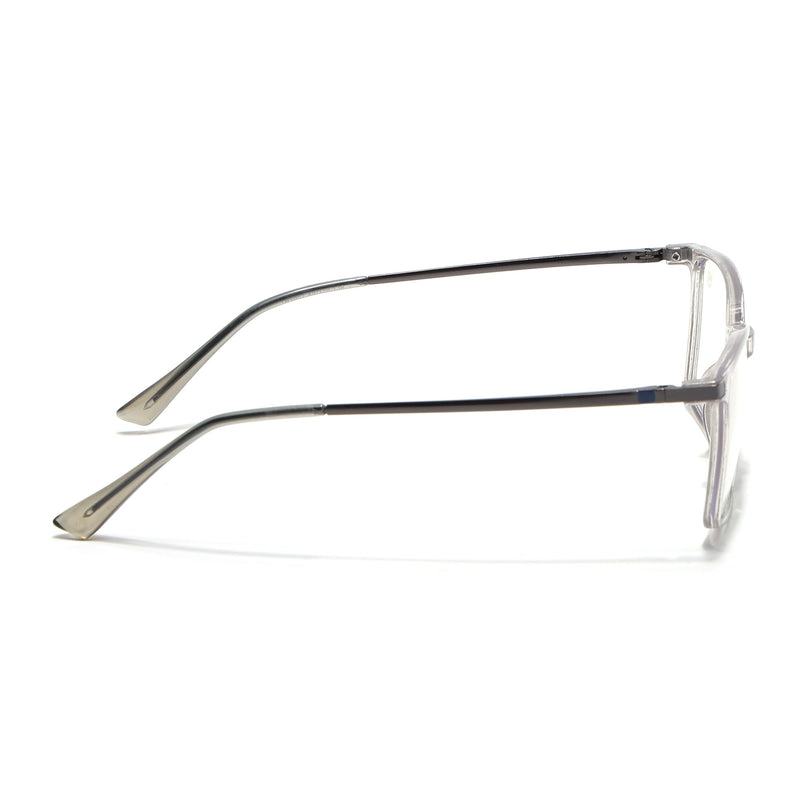Eyejack Domino Transparent Square Eyeglasses for Men & Women (TR1002FCL1632-C3)