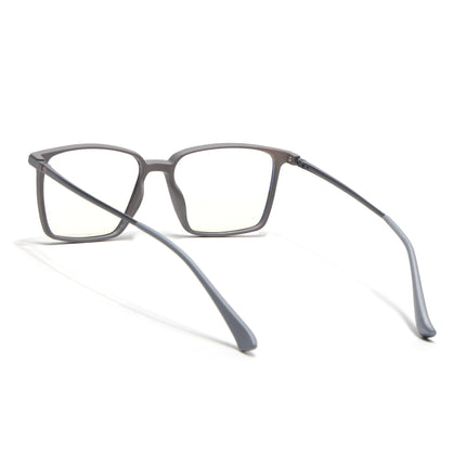 Eyejack Domino Grey Square Eyeglasses for Men & Women (TR1002FCL1634-C5)