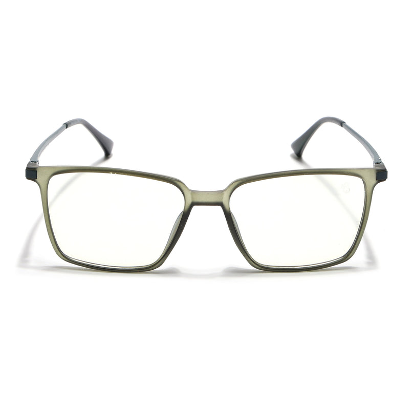 Eyejack Domino Olive Square Eyeglasses for Men & Women (TR1002FCL1636-C7)