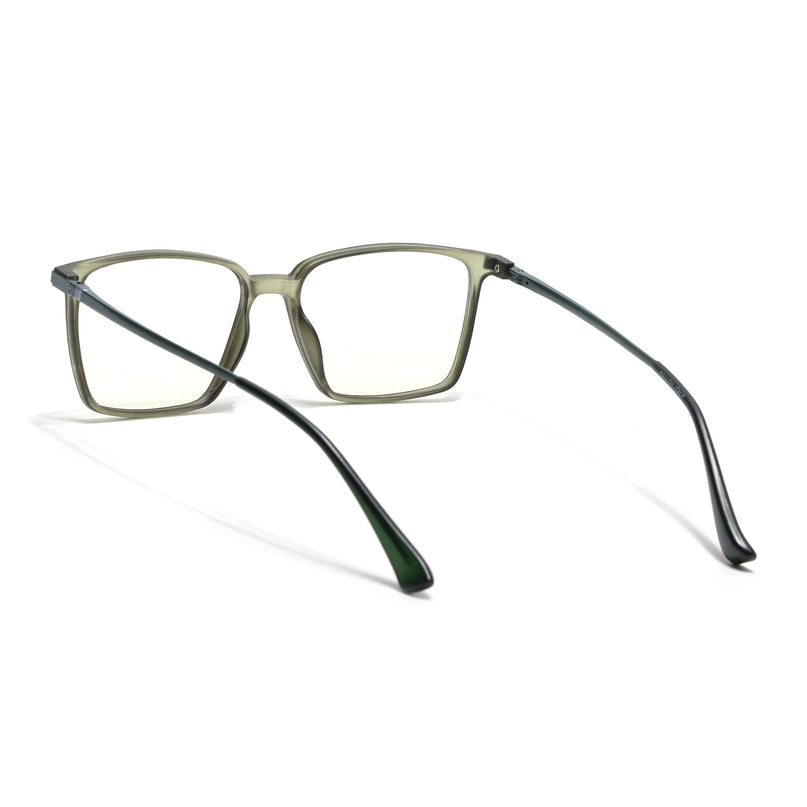 Eyejack Domino Olive Square Eyeglasses for Men & Women (TR1002FCL1636-C7)