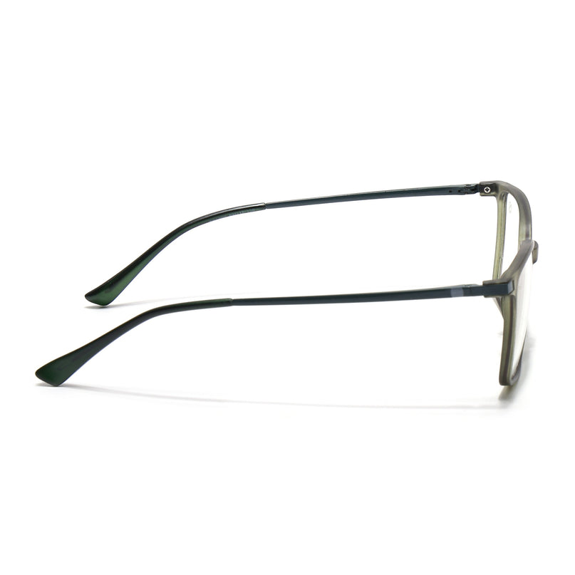 Eyejack Domino Olive Square Eyeglasses for Men & Women (TR1002FCL1636-C7)