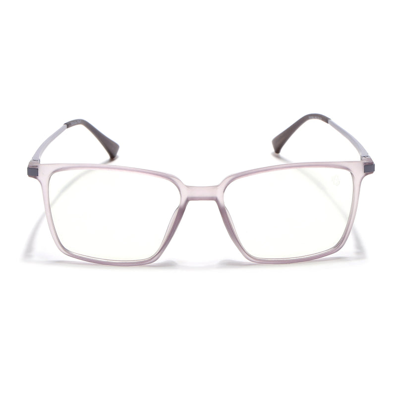 Eyejack Domino Purple Square Eyeglasses for Men & Women (TR1002FCL1637-C8)