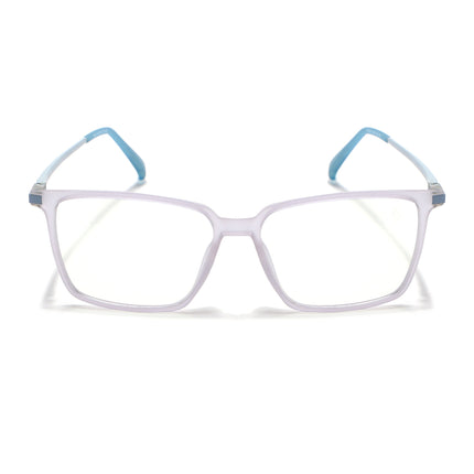 Eyejack Domino Light Purple Square Eyeglasses for Men & Women (TR1002FCL1638-C9)