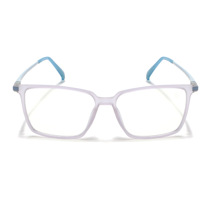Eyejack Domino Light Purple Square Eyeglasses for Men & Women (TR1002FCL1638-C9)