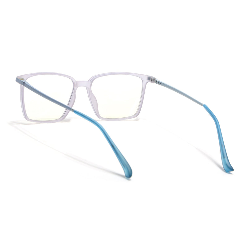 Eyejack Domino Light Purple Square Eyeglasses for Men & Women (TR1002FCL1638-C9)