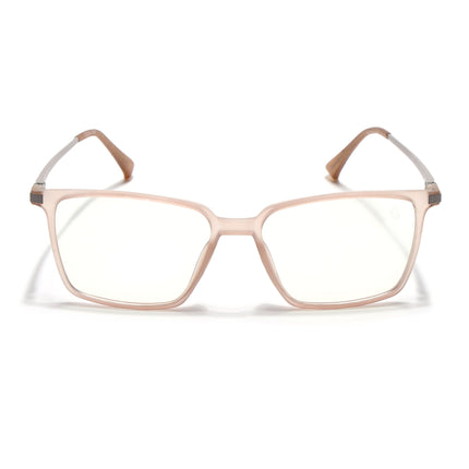 Eyejack Domino Matt Brown Square Eyeglasses for Men & Women (TR1002FCL1640-C11)