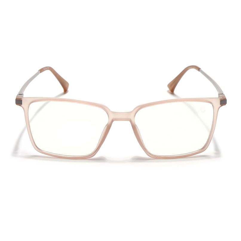 Eyejack Domino Matt Brown Square Eyeglasses for Men & Women (TR1002FCL1640-C11)