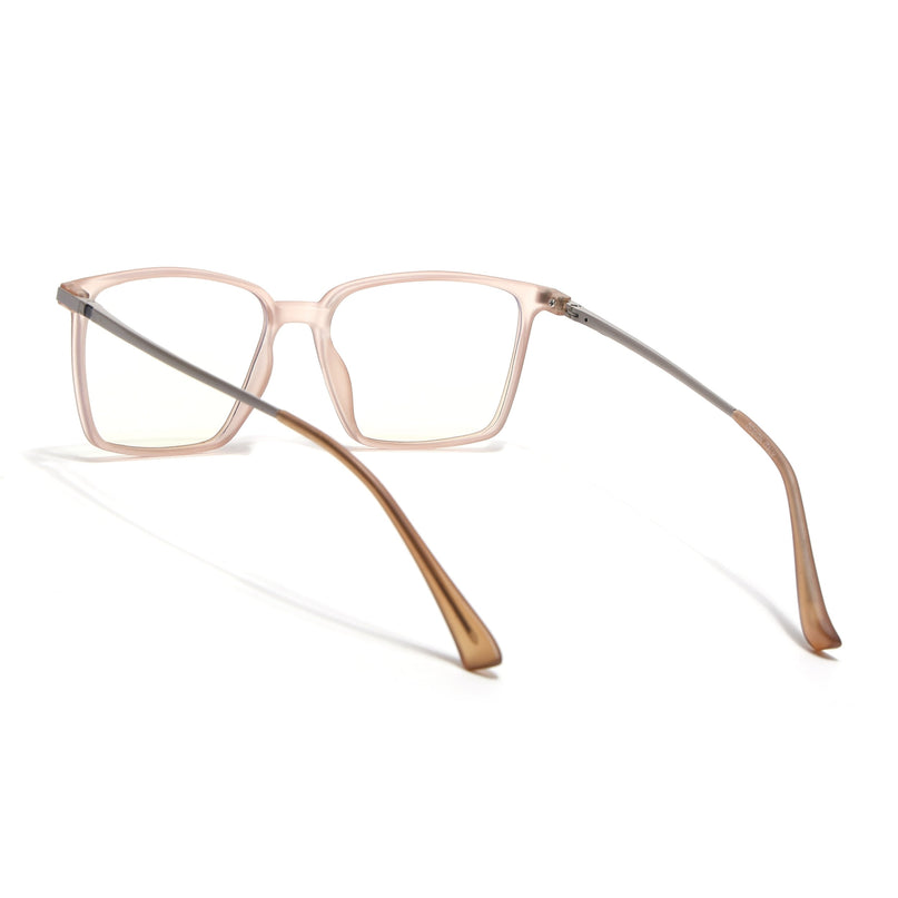 Eyejack Domino Matt Brown Square Eyeglasses for Men & Women (TR1002FCL1640-C11)
