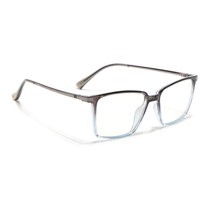 Eyejack Domino Black & Clear Square Eyeglasses for Men & Women (TR1002FCL1642-C13)