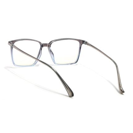 Eyejack Domino Black & Clear Square Eyeglasses for Men & Women (TR1002FCL1642-C13)