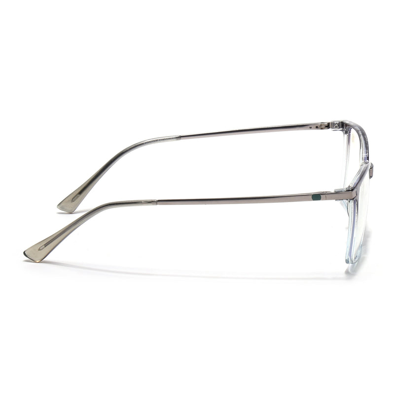 Eyejack Domino Black & Clear Square Eyeglasses for Men & Women (TR1002FCL1642-C13)