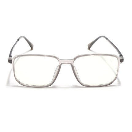 Eyejack Domino Transparent Square Eyeglasses for Men & Women (TR1003FCL1646-C3)