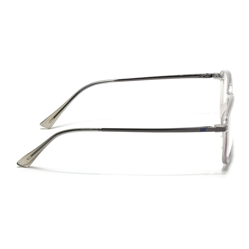 Eyejack Domino Transparent Square Eyeglasses for Men & Women (TR1003FCL1646-C3)