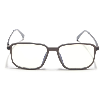 Eyejack Domino Grey Square Eyeglasses for Men & Women (TR1003FCL1648-C5)