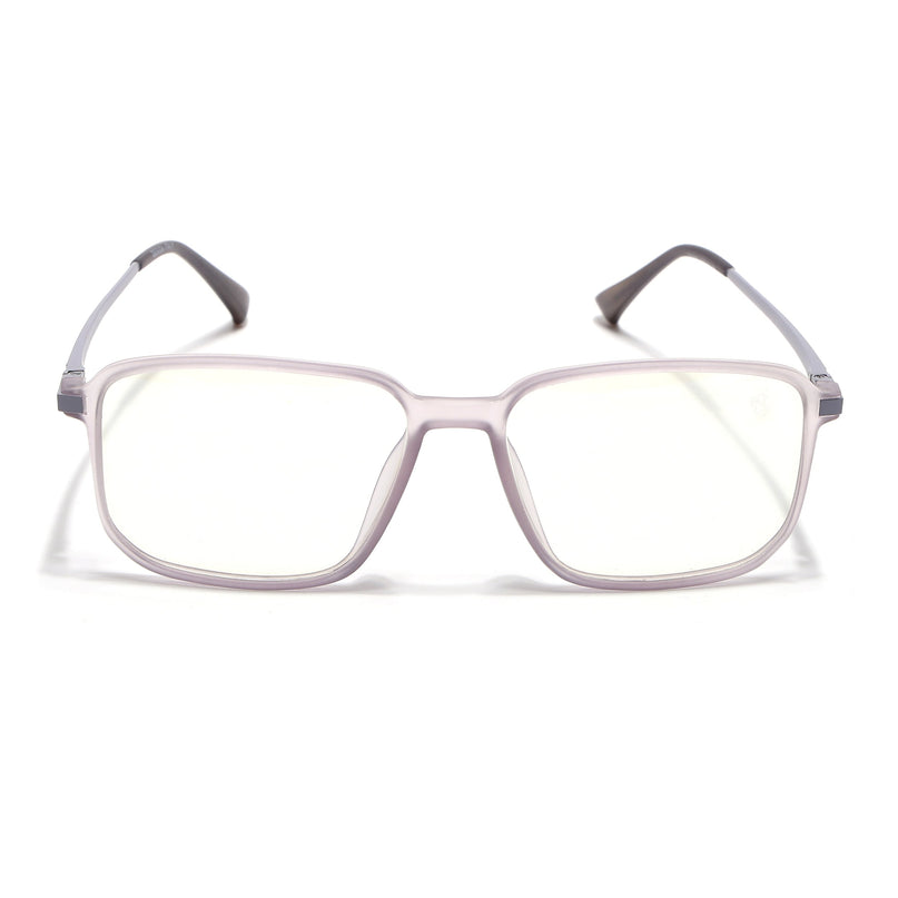 Eyejack Domino Purple Square Eyeglasses for Men & Women (TR1003FCL1651-C8)