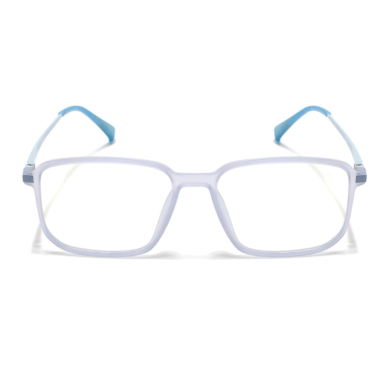 Eyejack Domino Light Purple Square Eyeglasses for Men & Women (TR1003FCL1652-C9)