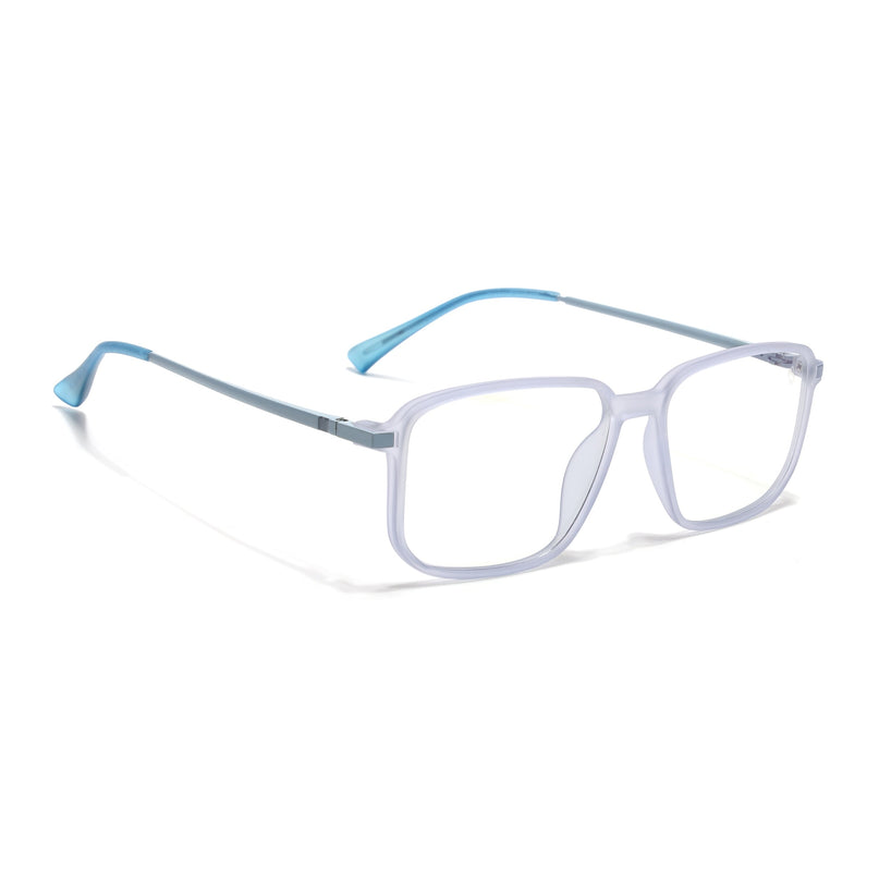 Eyejack Domino Light Purple Square Eyeglasses for Men & Women (TR1003FCL1652-C9)