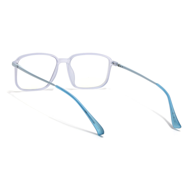 Eyejack Domino Light Purple Square Eyeglasses for Men & Women (TR1003FCL1652-C9)
