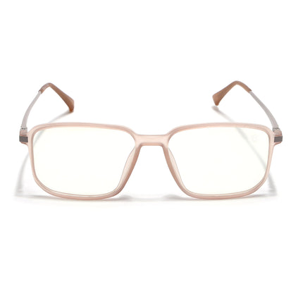 Eyejack Domino Matt Brown Square Eyeglasses for Men & Women (TR1003FCL1654-C11)
