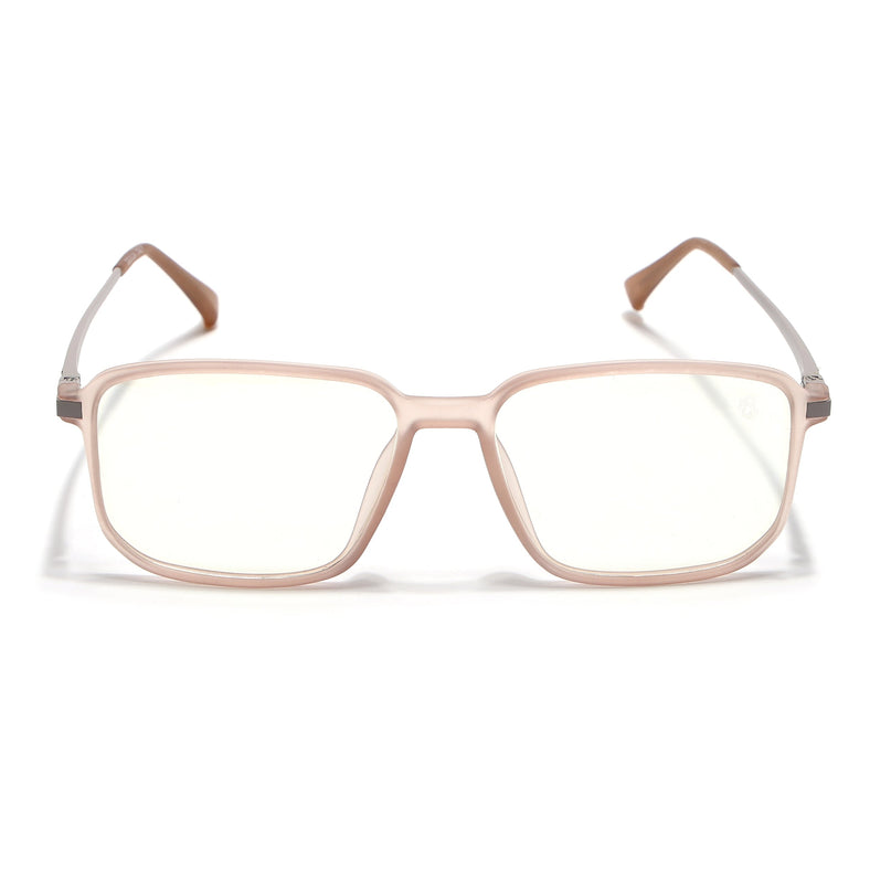Eyejack Domino Matt Brown Square Eyeglasses for Men & Women (TR1003FCL1654-C11)