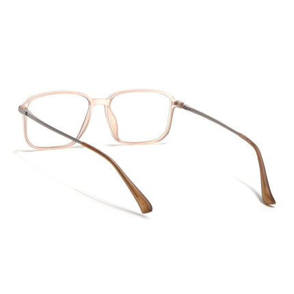 Eyejack Domino Matt Brown Square Eyeglasses for Men & Women (TR1003FCL1654-C11)