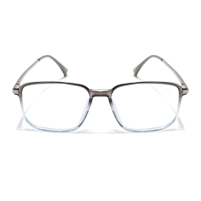 Eyejack Domino Black & Clear Square Eyeglasses for Men & Women (TR1003FCL1656-C13)