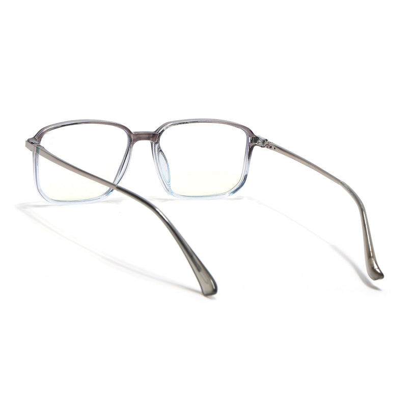 Eyejack Domino Black & Clear Square Eyeglasses for Men & Women (TR1003FCL1656-C13)