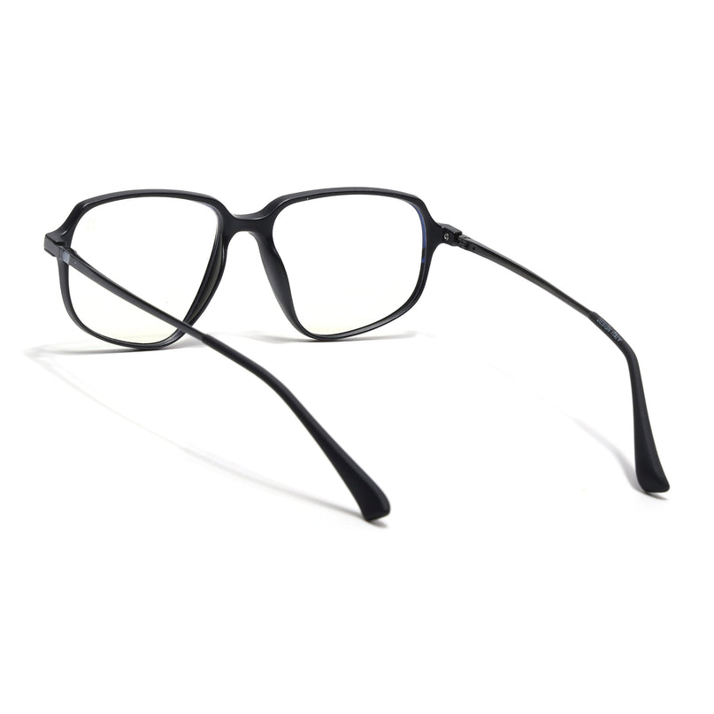 Eyejack Domino Matt Black Square Eyeglasses for Men & Women (TR1004FCL1659-C2)