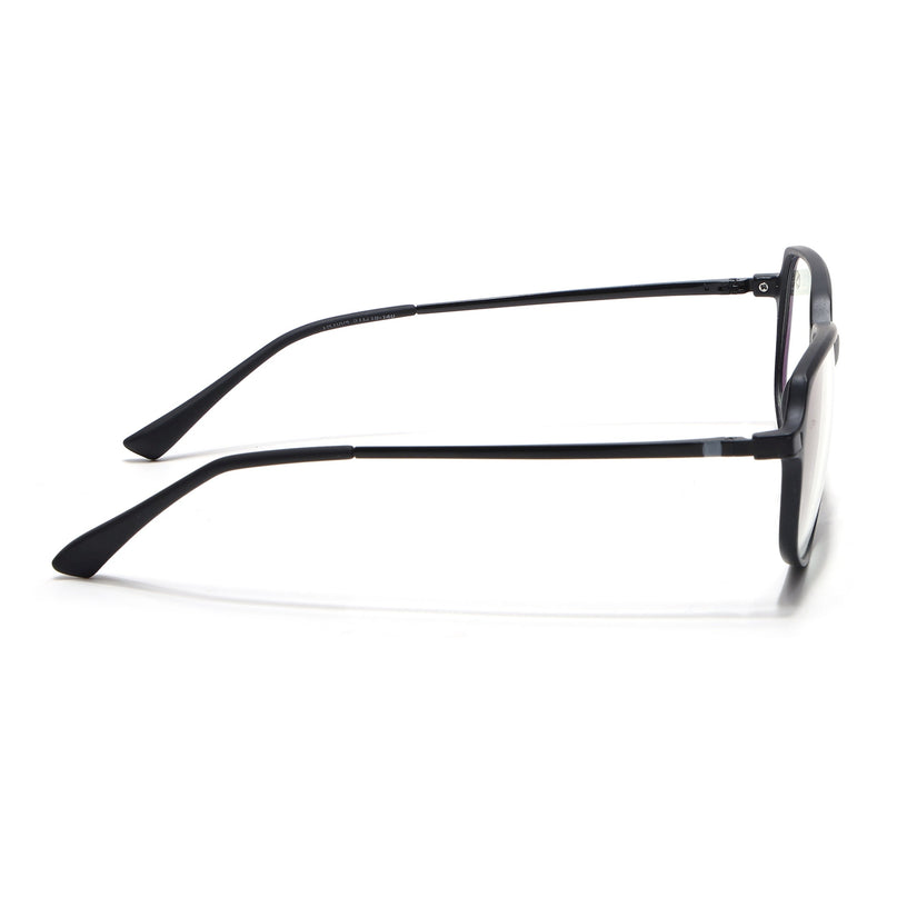 Eyejack Domino Matt Black Square Eyeglasses for Men & Women (TR1004FCL1659-C2)