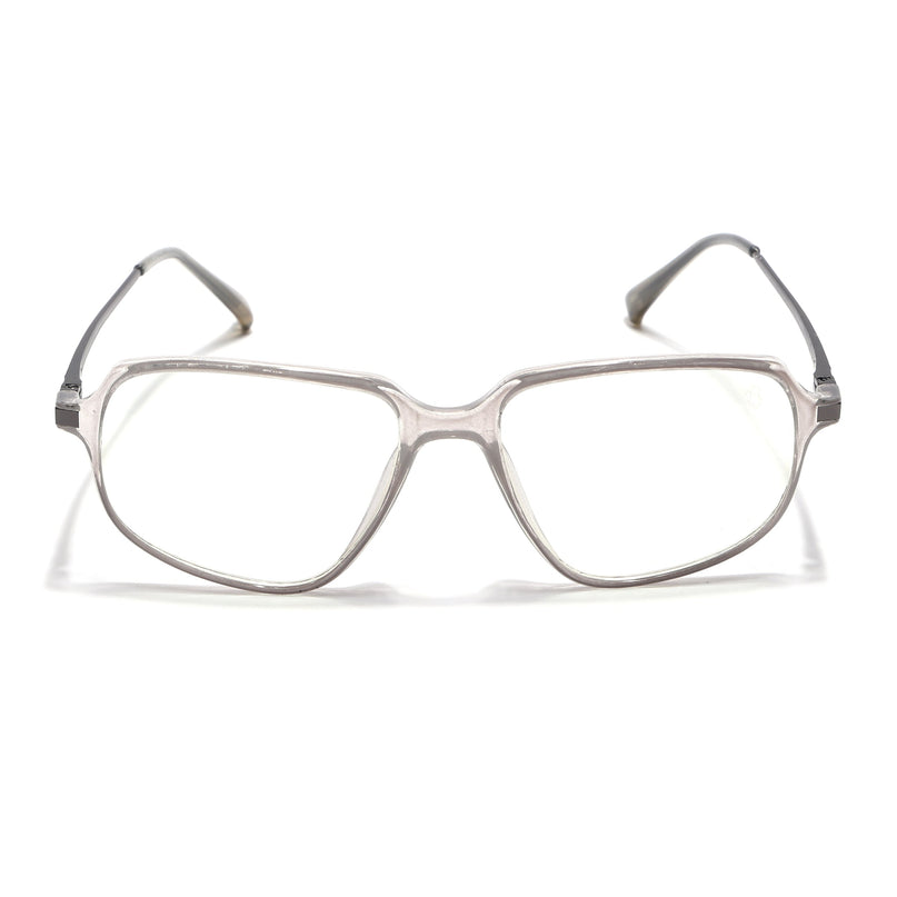 Eyejack Domino Transparent Square Eyeglasses for Men & Women (TR1004FCL1660-C3)