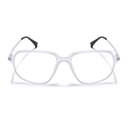 Eyejack Domino Matt Transparent Square Eyeglasses for Men & Women (TR1004FCL1661-C4)