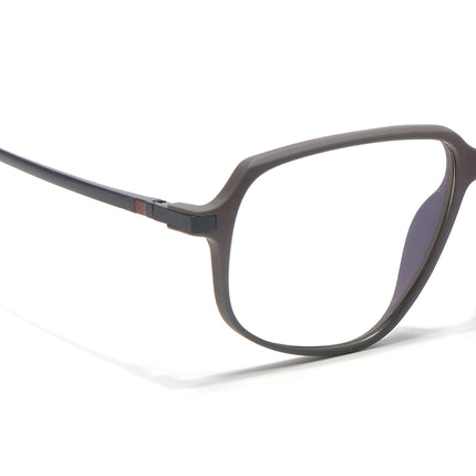Eyejack Domino Grey Square Eyeglasses for Men & Women (TR1004FCL1662-C5)